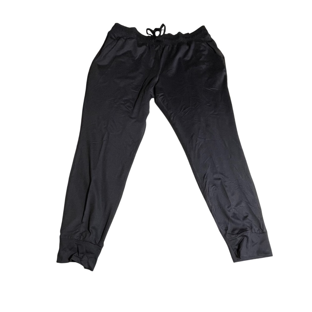 All in Motion Soft Stretch Jogger Pants Mid Rise Black Size L Recycled Polyester - Picture 3 of 8